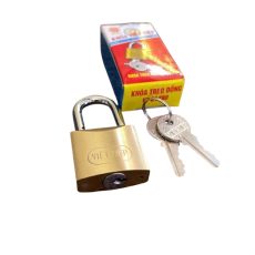 Ổ khóa treo đồng bấm nhỏ Việt Tiệp 01280 tại Phương Oanh Phú Quốc