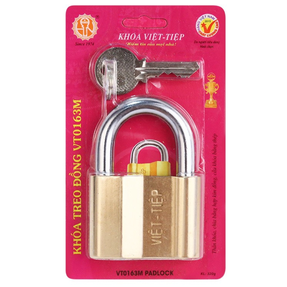 Ổ khóa treo đồng Việt Tiệp 0163M lớn tại Phương Oanh Phú Quốc