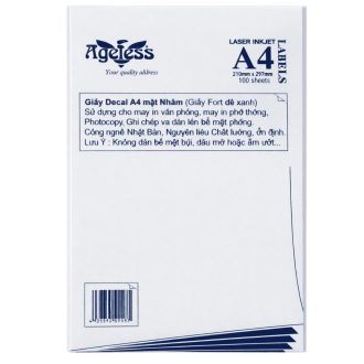 Giấy dán decal A4 Eagless đế xanh X100T tập 100 tờ tại Phương Oanh Phú Quốc